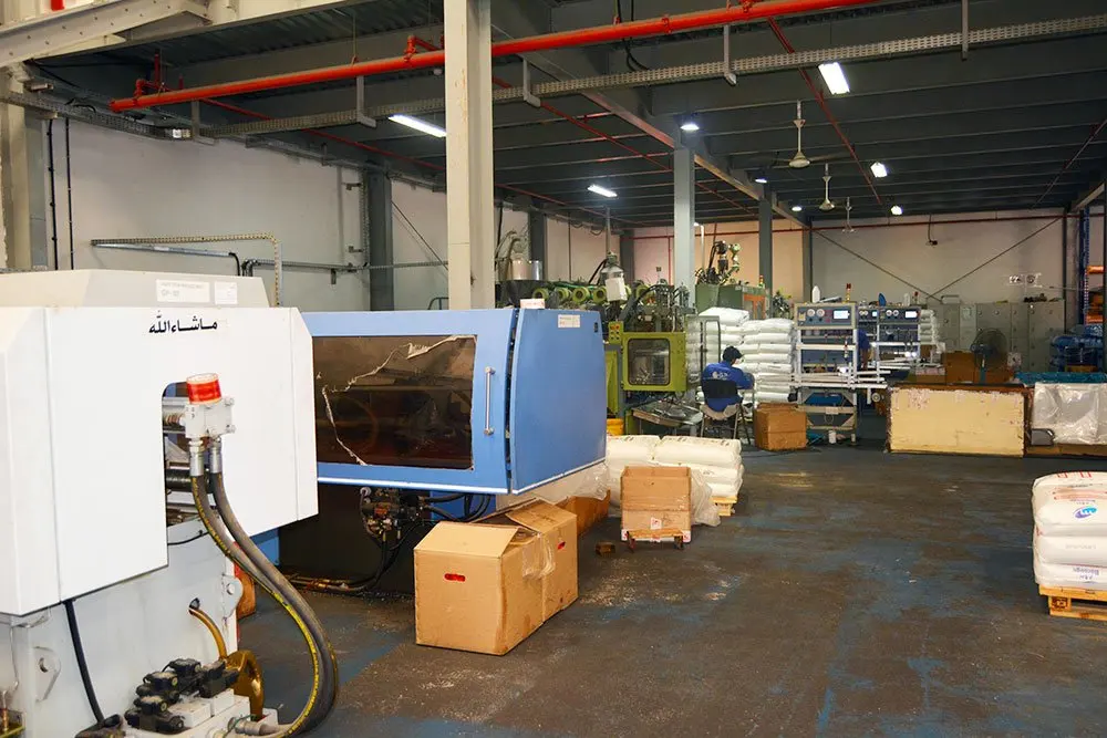 Production machinery at the GP Hamriyah plant