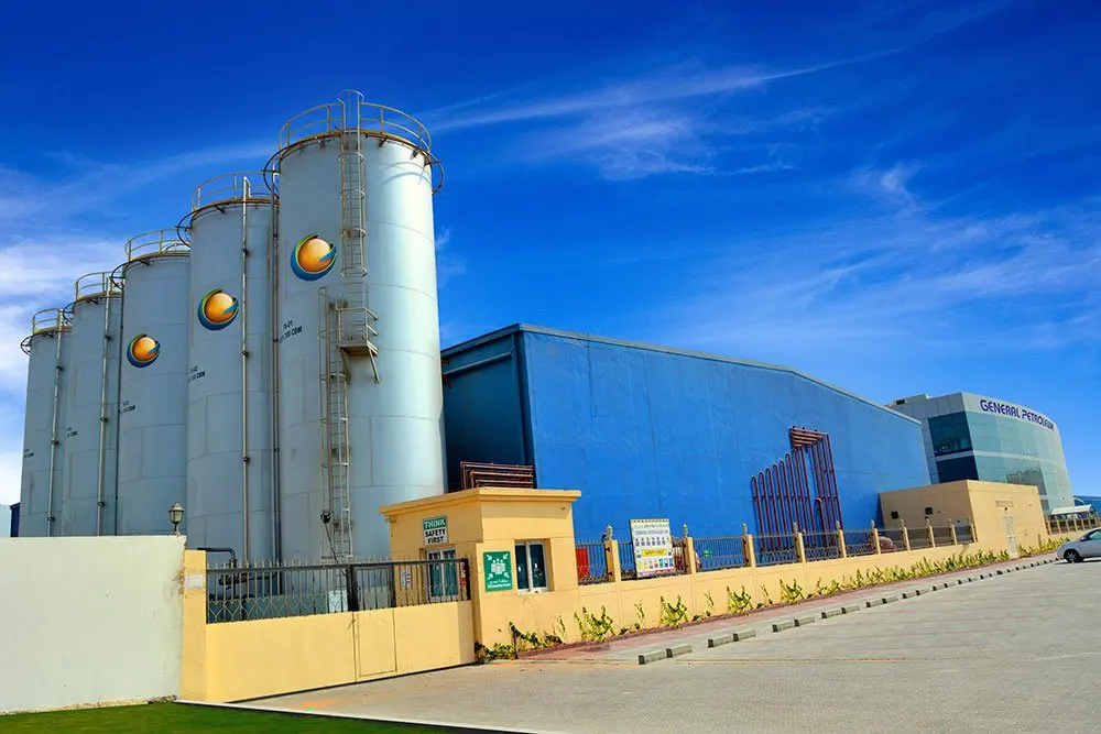 Storage tanks at the GP Hamriyah plant