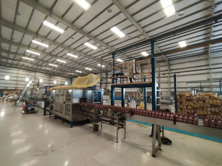 Bottle filling line in the GP Pakistan production hall