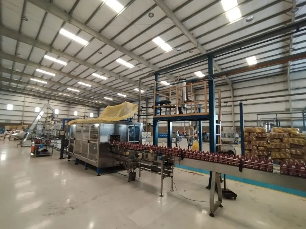 Bottle filling line in the GP Pakistan production hall