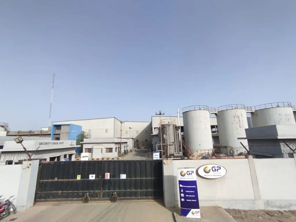 Storage tanks behind the GP Pakistan gate