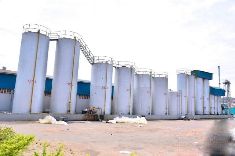 Storage tanks at GP Uganda